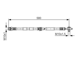 FREN HORTUMU. 580.00 MM