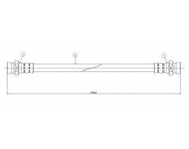 FREN HORTUMU arka 1.3 1.5 C21-22 89-.