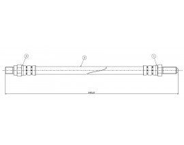 FREN HORTUMU arka 109 series III 71-80