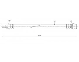 FREN HORTUMU arka 18 2.0 break 80-86