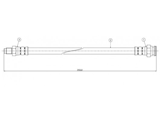 FREN HORTUMU arka 18 2.0 break 80-86