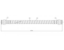 FREN HORTUMU arka 205 83-98