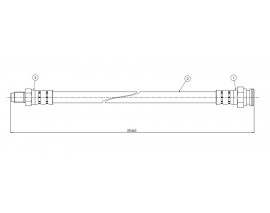 FREN HORTUMU arka 205 CTI. GTI 1.9 84-.