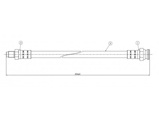 FREN HORTUMU arka 205 CTI. GTI 1.9 84-.