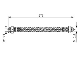 FREN HORTUMU; ARKA. 276.00 MM