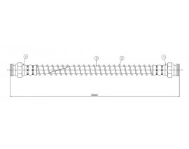 FREN HORTUMU ARKA 306 1993-2002-306 VAN 1994-2002-XSARA 1997-2005-ZX 1991-1998
