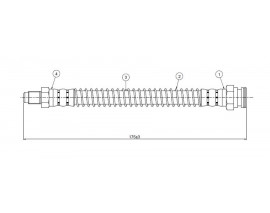 FREN HORTUMU arka 306 7A 7B 7C 7D N3 N5 93-02