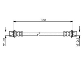 FREN HORTUMU; ARKA. 320.00 MM