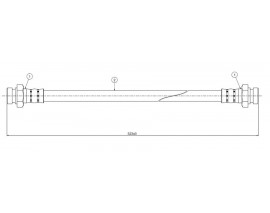 FREN HORTUMU arka 323 BF-BW 85-89