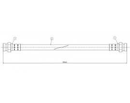 FREN HORTUMU arka 323 FA4-BU 1.0 1.5 station wagon 79-86