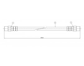 FREN HORTUMU arka 340- 360 serie 76-91