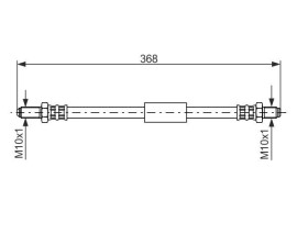 FREN HORTUMU; ARKA. 368.00 MM