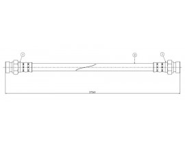 FREN HORTUMU arka 4 Furgonette 76-86