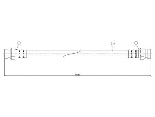 FREN HORTUMU arka 4 Furgonette 76-86