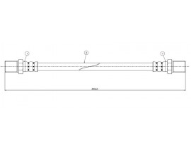FREN HORTUMU arka 404 pick-up 72-80