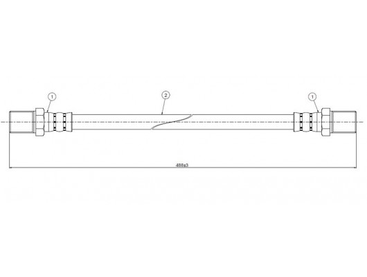 FREN HORTUMU arka 404 pick-up 72-80