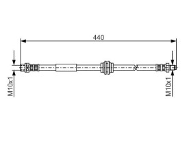 FREN HORTUMU; ARKA. 440 MM