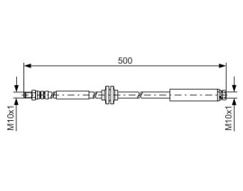 FREN HORTUMU; ARKA. 500.00 MM