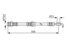 FREN HORTUMU; ARKA. 508.00 MM