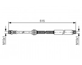 FREN HORTUMU; ARKA. 515.00 MM 1987481448