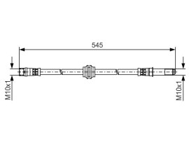 FREN HORTUMU; ARKA. 545.00 MM