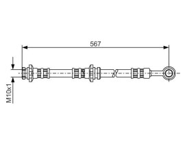 FREN HORTUMU; ARKA. 567.00 MM