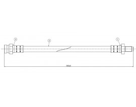 FREN HORTUMU arka 9000 85-.