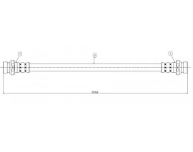 FREN HORTUMU arka Acclaim 82-84