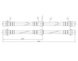 FREN HORTUMU arka Accord aerodeck CE 94-.