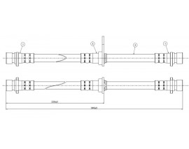 FREN HORTUMU arka Accord CA4-CA5 85-89