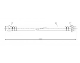 FREN HORTUMU arka Almera 1.6 i 16V 95-.