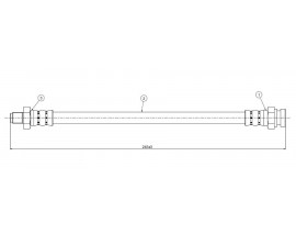 FREN HORTUMU arka Bluebird 910 160B-180B 80-83