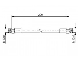 FREN HORTUMU ARKA BMW E28 E30 E34