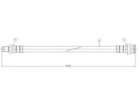 FREN HORTUMU arka Boxer 94-.