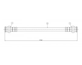 FREN HORTUMU arka C4 Picasso 08-