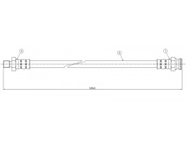 FREN HORTUMU arka Cabstar F22 1.6 82-89