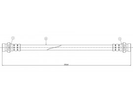 FREN HORTUMU arka Carina E 1.6 . 2.0 diesel 92-