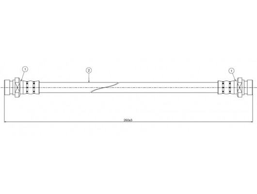 FREN HORTUMU arka Carina E 1.6 . 2.0 diesel 92-