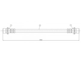 FREN HORTUMU arka Civic Shuttle EC-ED 1.3- 1.4 87-91