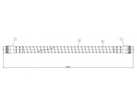 FREN HORTUMU arka Clio 90-