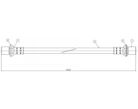 FREN HORTUMU arka Corolla AE92-95-CE-EE90 87-92