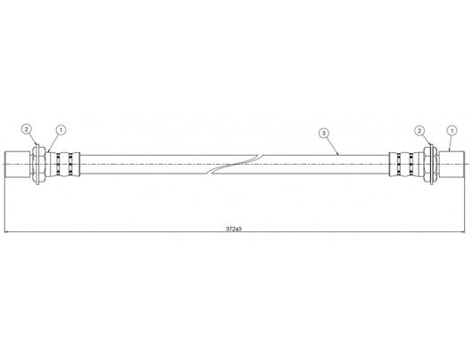 FREN HORTUMU arka Corolla AE92-95-CE-EE90 87-92