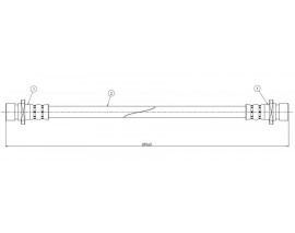 FREN HORTUMU arka CR-V 2.0 16V 97-.