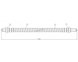 FREN HORTUMU arka Defender 110 90-.