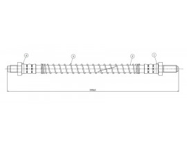 FREN HORTUMU arka Defender 90 90-.