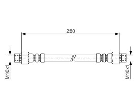 FREN HORTUMU. ARKA DİŞİ/DİŞİ 280MM