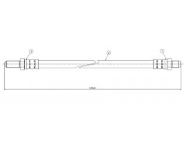 FREN HORTUMU arka Escort Serie 4 Only Station Wagon 90-