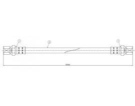 FREN HORTUMU arka FIESTA I GFBT . FIESTA II FBD . FIESTA PANELVAN WFVT. FVD 77-89