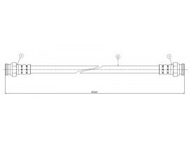 FREN HORTUMU arka Fuego 80-85