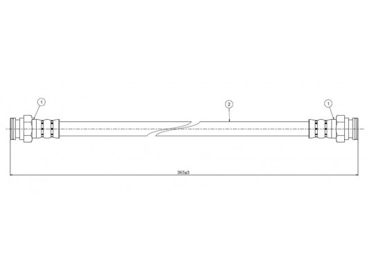 FREN HORTUMU arka Fuego 80-85